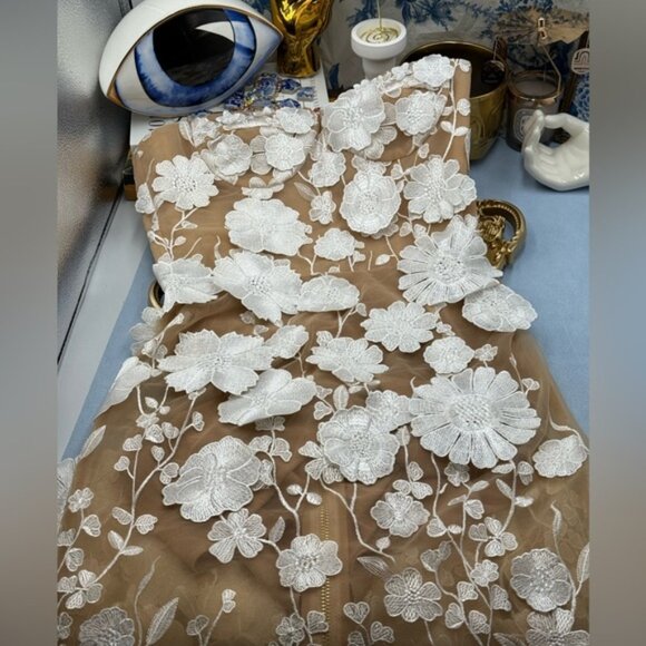 🆕 BRONX & BANCO 🧿 NWOT Jasmine Blanc Bridal Maxi Dress, Sz XS US 2 - Picture 12 of 15